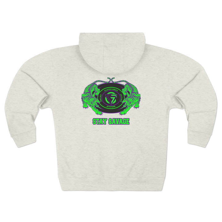 CG TIGER VS TIGER PURPLE GREEN /STAY SAVAGE ZIP UP