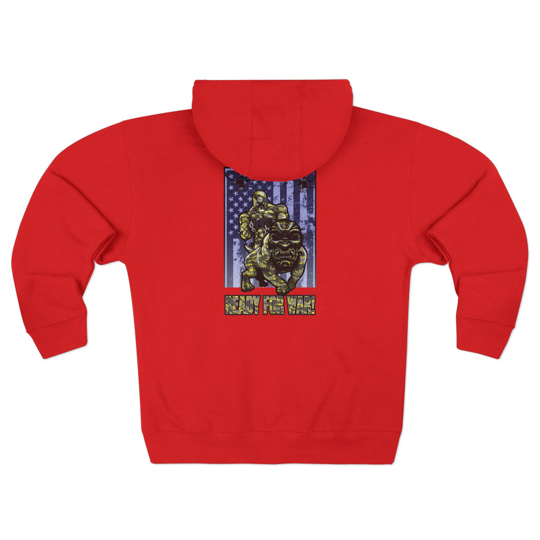 CG ANGRY DOG GREY YELLOW CAMO/READY FOR WAR ZIP UP
