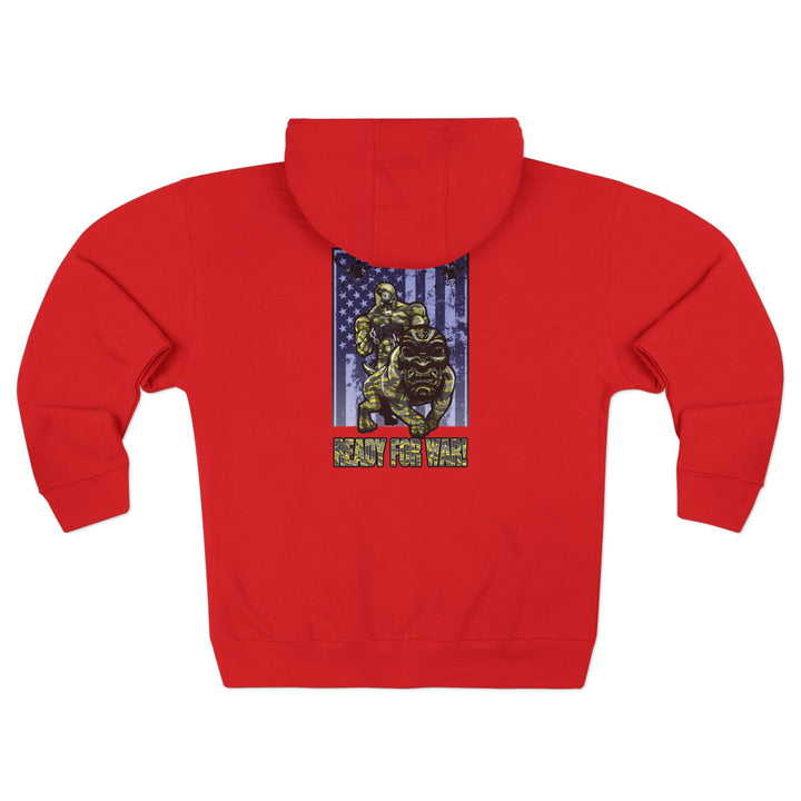 CG ANGRY DOG GREY YELLOW CAMO/READY FOR WAR ZIP UP