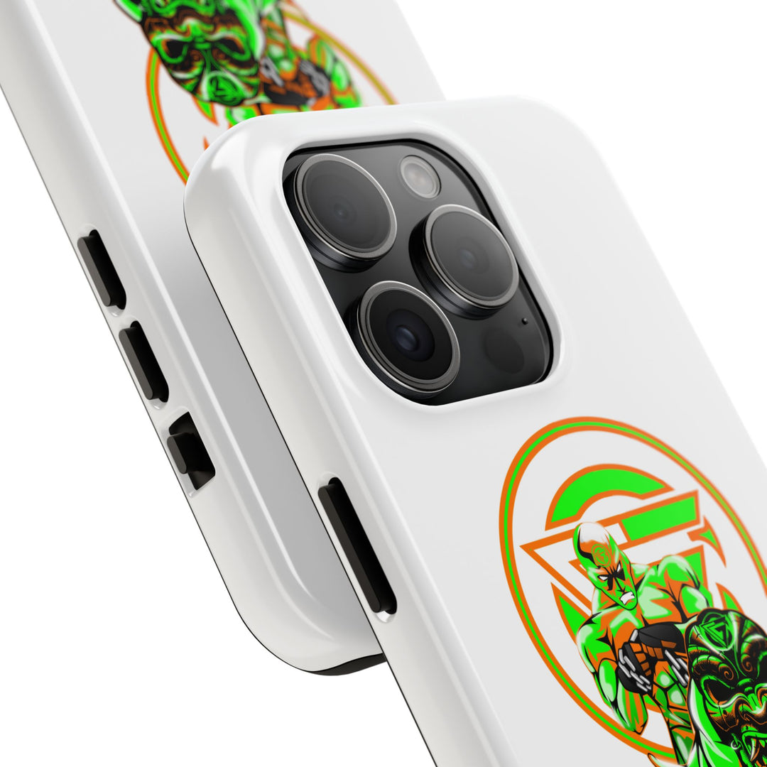 ANGRY DOG ORANGE GREEN PHONE CASE /LIFT OR DIE