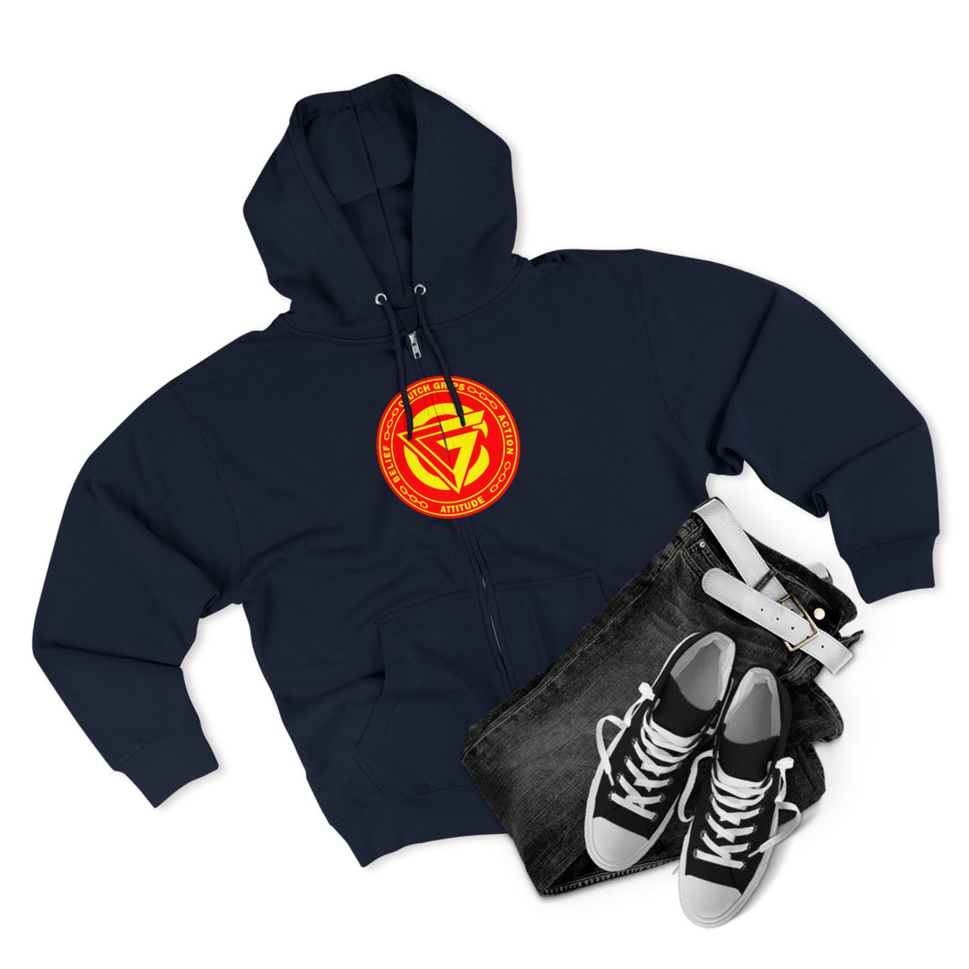 CG SAMURAI MASK ORANGE GOLD /CLUTCHGRIPS ZIP UP