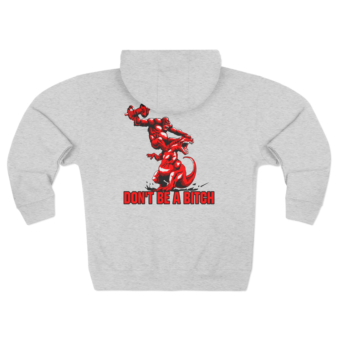 CG APE VS ZILLA 2ND FIGHT RED /DONT BE A BITCH ZIP UP
