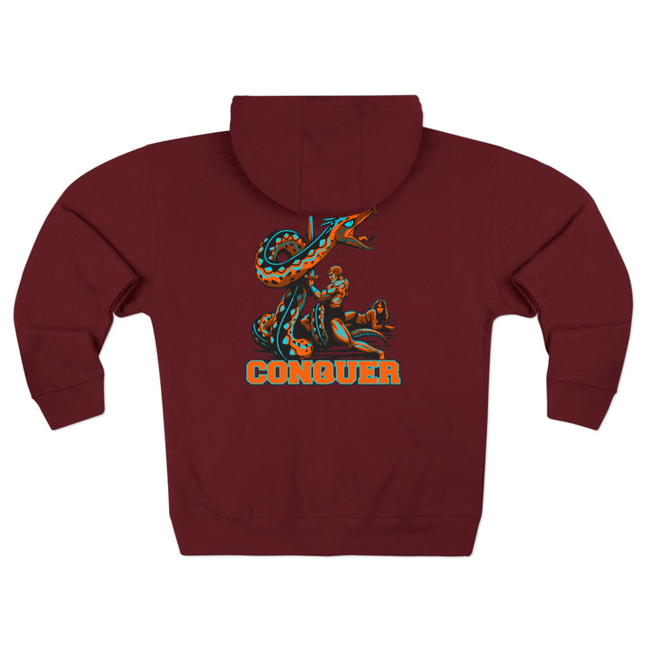 CG SERPENT SLAYER RED MIAMI COLORS /CONQUER ZIP UP