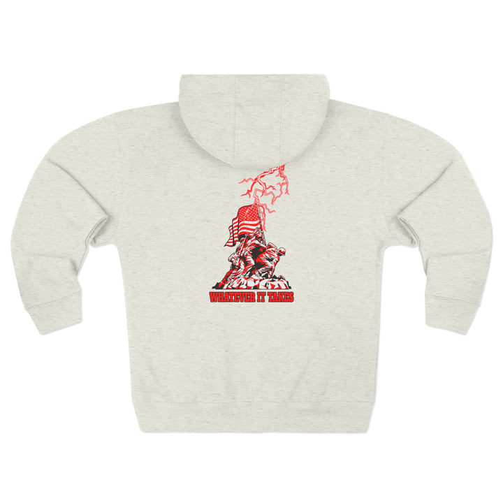 CG AMERICAN WARRIOR RED WHITE /WHATEVER IT TAKES ZIP UP