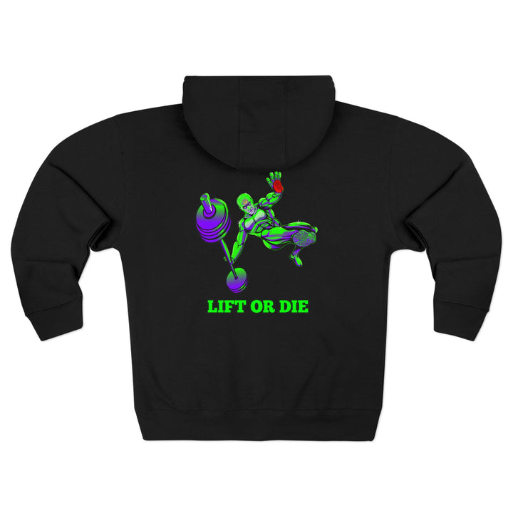 CG MAC JUMP PURPLE GREEN/LIFT OR DIE ZIP UP