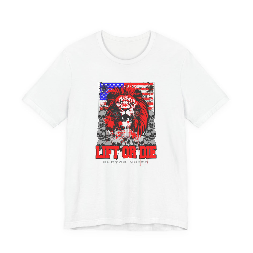 LIONHEART USA FLAG RED WHITE BLUE /LIFT OR DIE