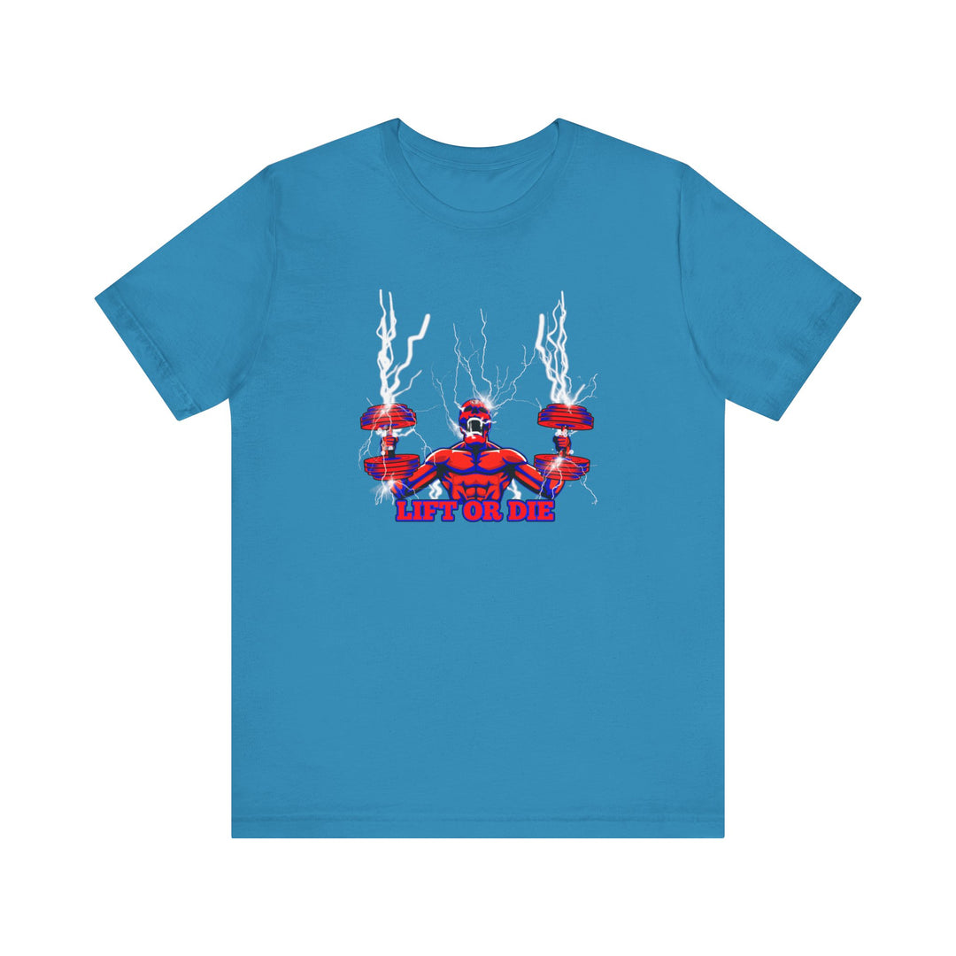 RIDE THE LIGHTNING RED BLUE/LIFT OR DIE
