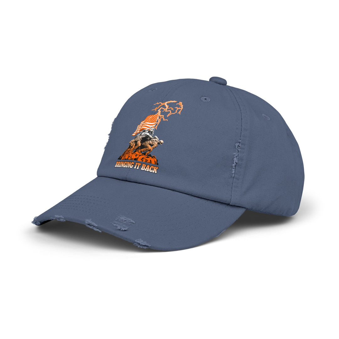 AMERICAN WARRIORS ORANGE WHITE FADE /BRINGING IT BACK CAP