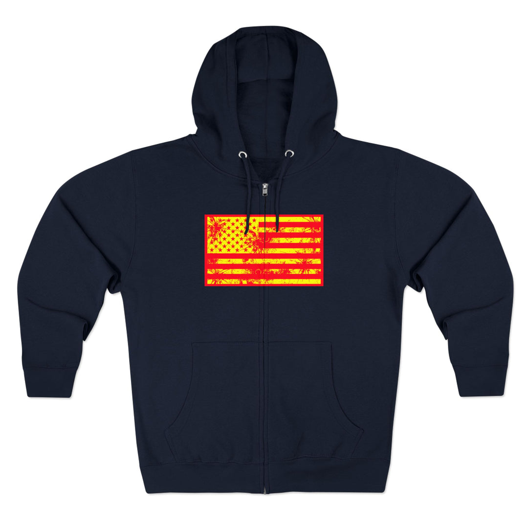 CG SGL SKULL BELL RED GOLD/READY FOR WAR ZIP UP