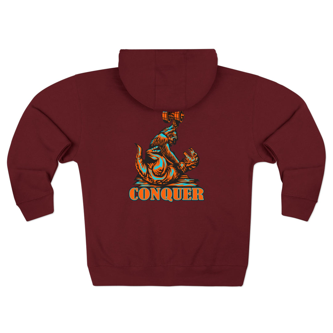CG APE VS ZILLA RED MIAMI COLORS /CONQUER ZIP UP