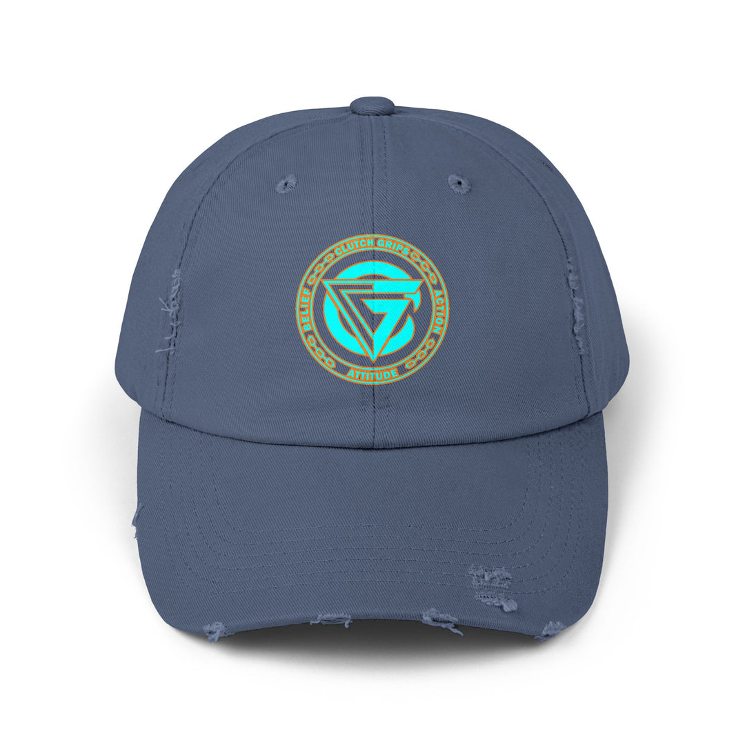 CG LOGO MIAMI AQUA Unisex Distressed Cap