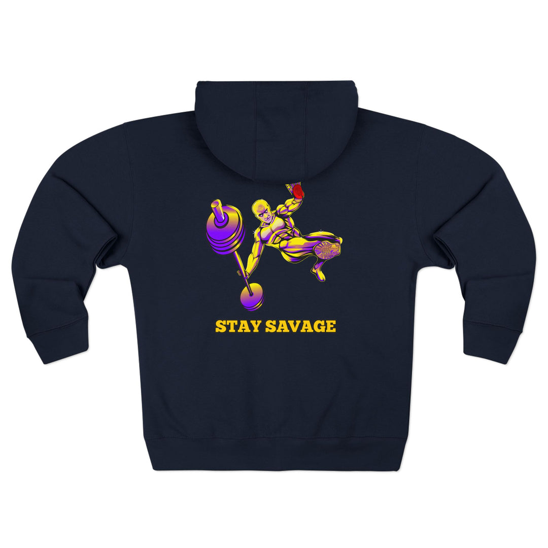 CG MAC JUMP PURPLE GOLD /STAY SAVAGE ZIP UP
