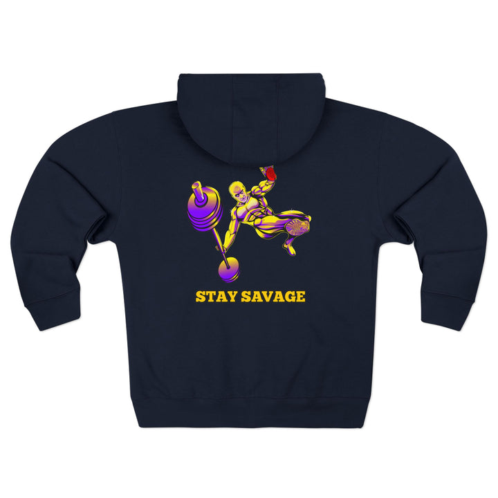 CG MAC JUMP PURPLE GOLD /STAY SAVAGE ZIP UP
