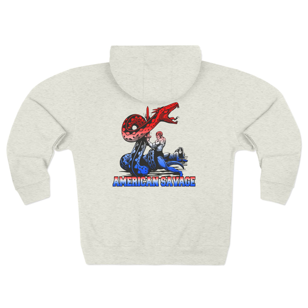 CG SERPENT SLAYER RED WHITE BLUE FADE /AMERICAN SAVAGE ZIP UP