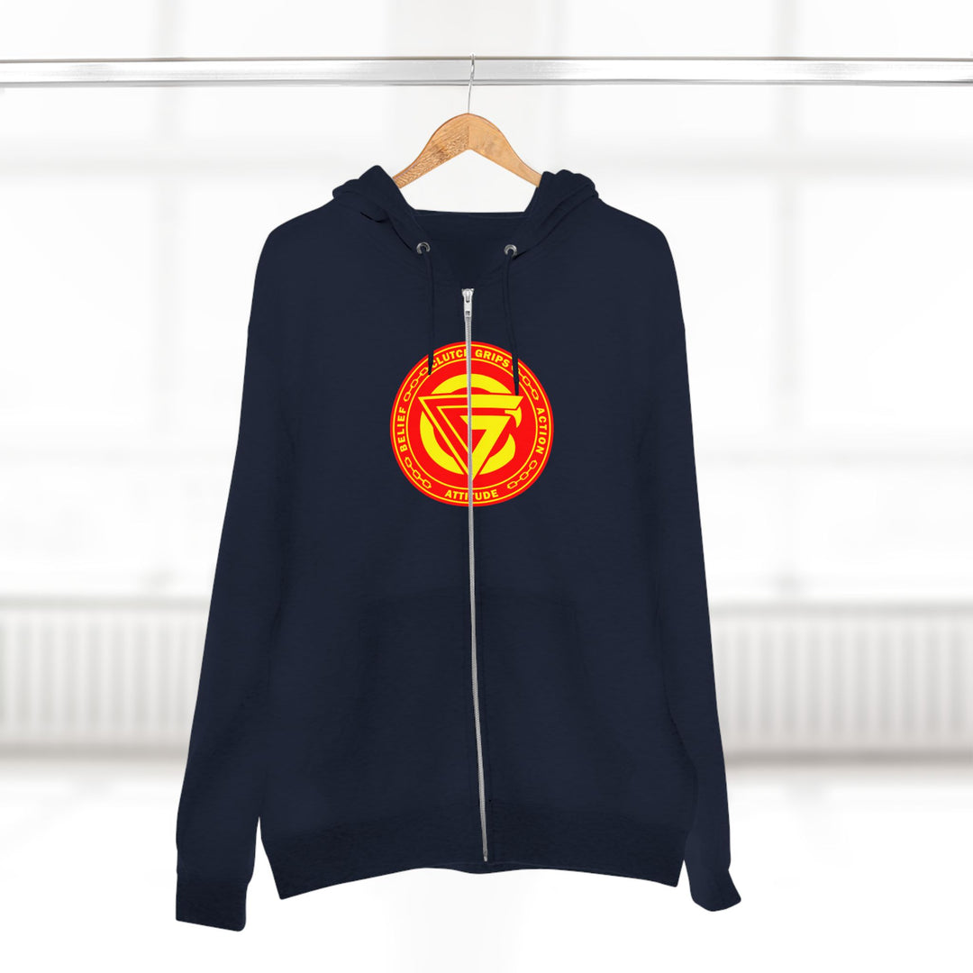 CG SAMURAI MASK ORANGE GOLD /CLUTCHGRIPS ZIP UP