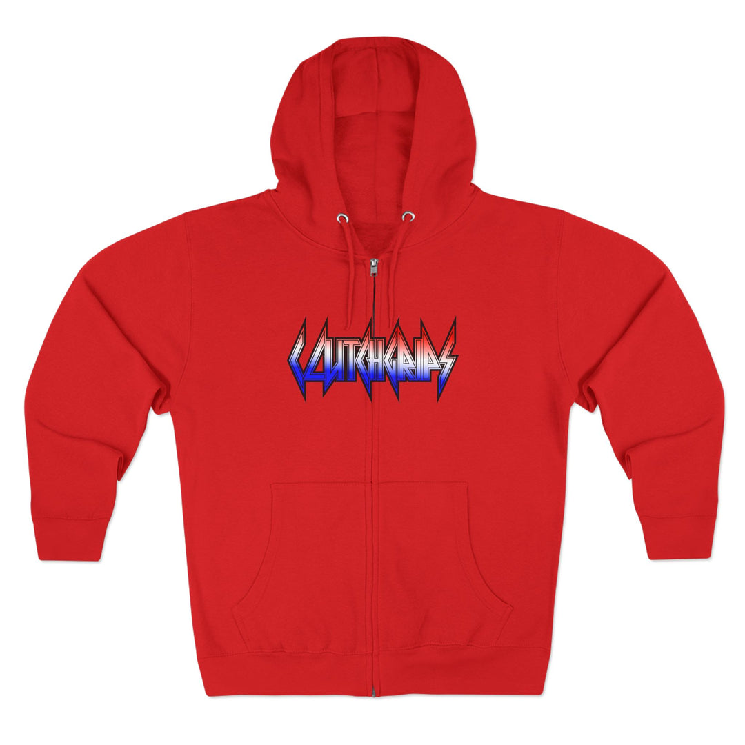 MAC VS SNAKE RED WHITE BLUE FADE /READY FOR WAR ZIP UP