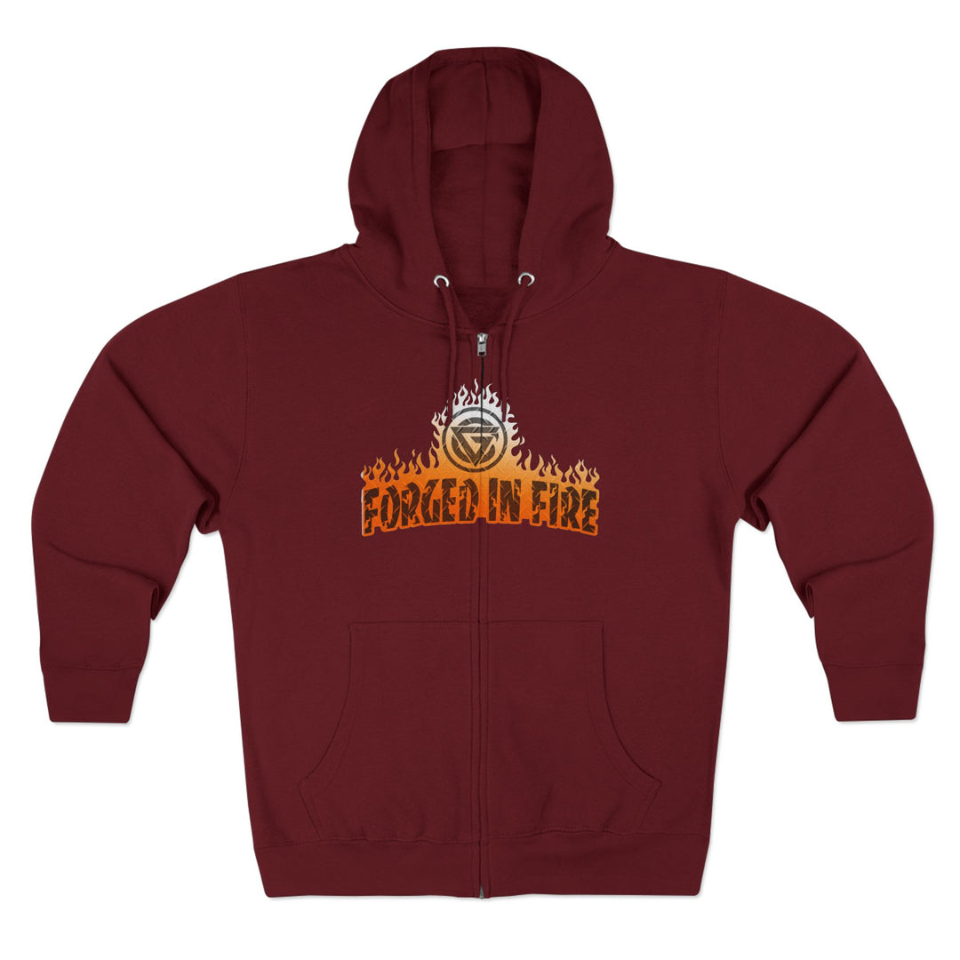 CG SKULLATOR SGL BELL DRAGON TIGER ORANGE WHITE  FADE /READY FOR WAR ZIP UP