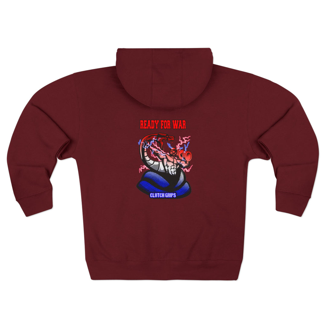 MAC VS SNAKE RED WHITE BLUE FADE /READY FOR WAR ZIP UP