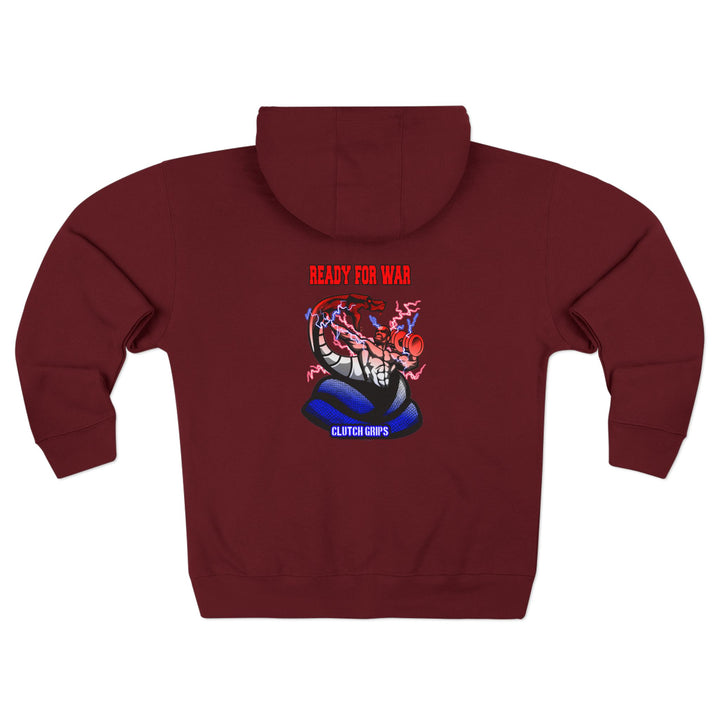 MAC VS SNAKE RED WHITE BLUE FADE /READY FOR WAR ZIP UP