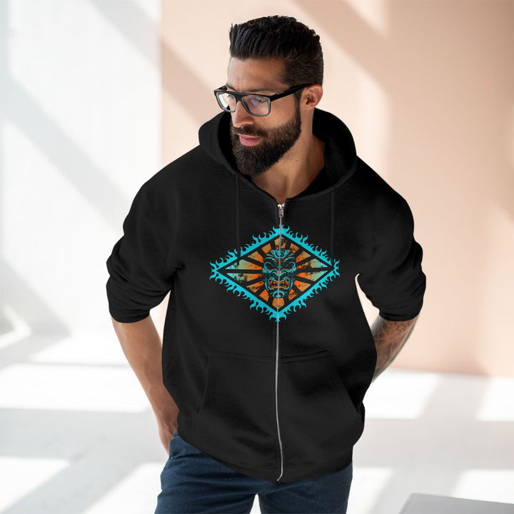 SAMURAI MAC BLUE ORANGE AQUA /AMERICAN SAVAGE ZIP UP