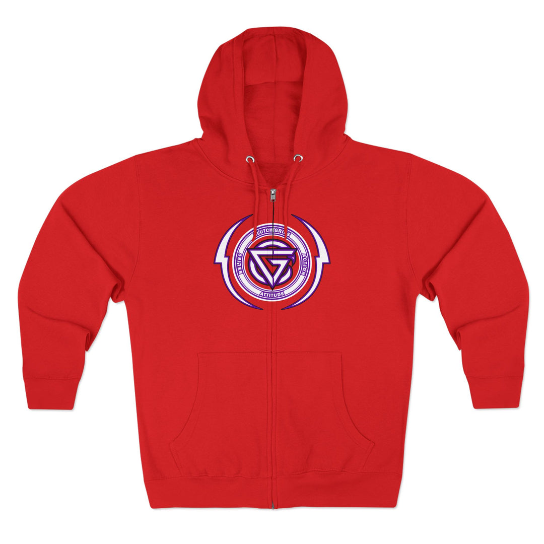 RIDE THE LIGHTNING  PURPLE WHITE /LIFT OR DIE ZIP UP