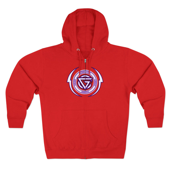 RIDE THE LIGHTNING  PURPLE WHITE /LIFT OR DIE ZIP UP