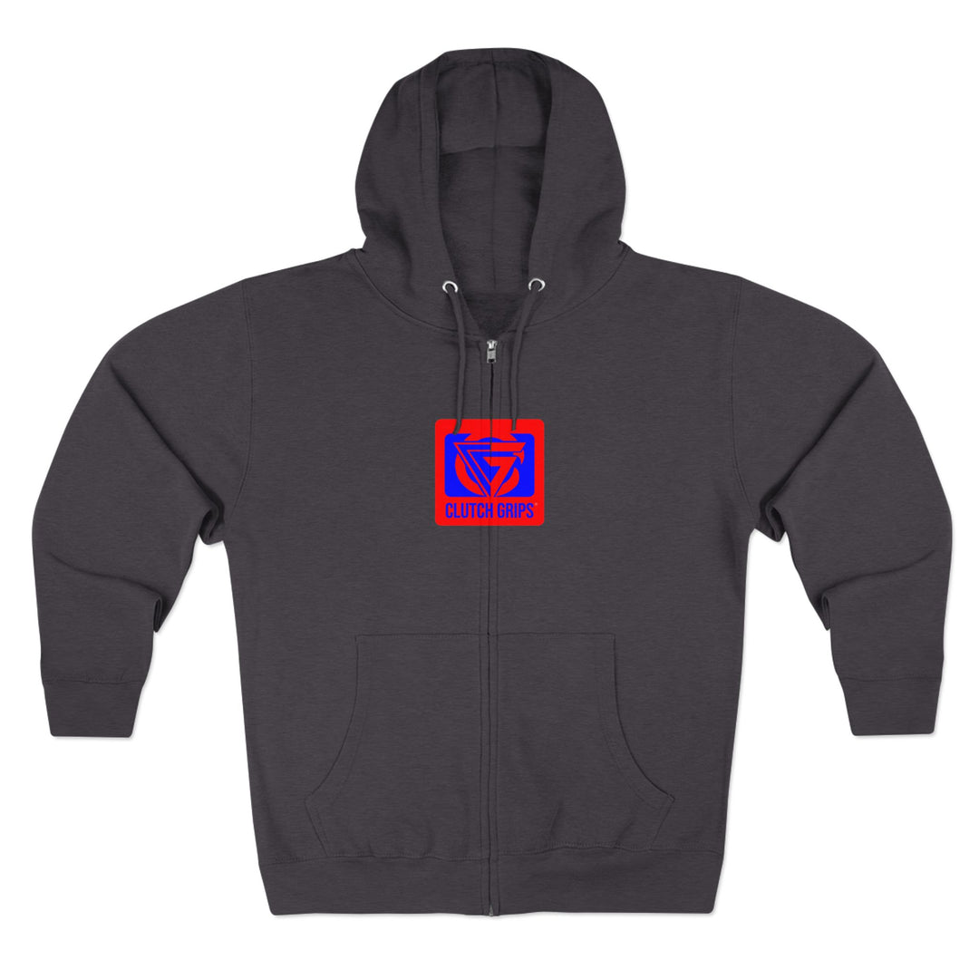 ENTER THE MAC HYPER RED BLUE /LIFT OR DIE ZIP UP