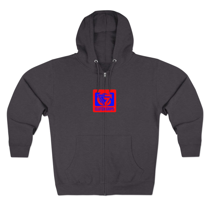 ENTER THE MAC HYPER RED BLUE /LIFT OR DIE ZIP UP