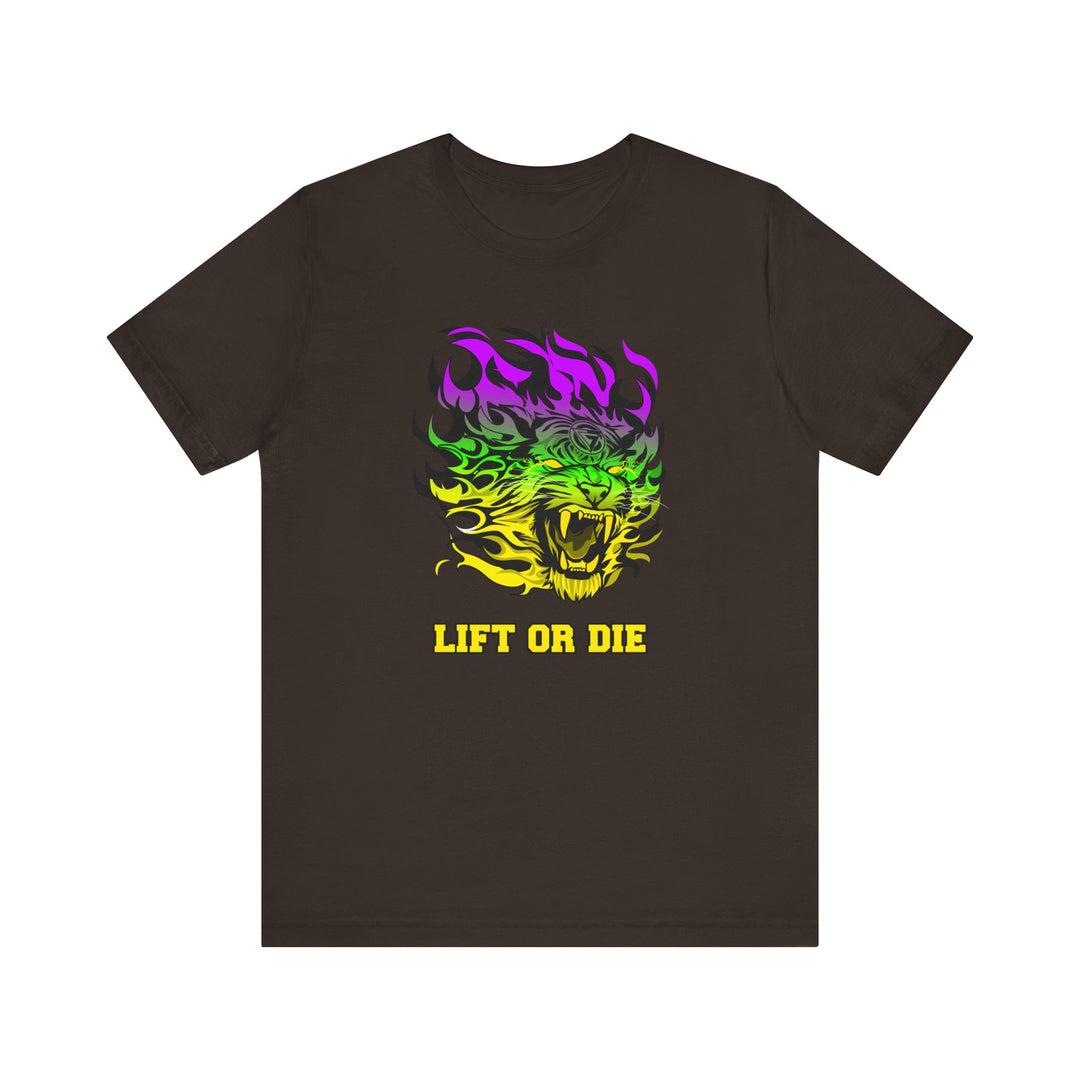 TIGER FLAME YELLOW GREEN PURPLE FADE/LIFT OR DIE