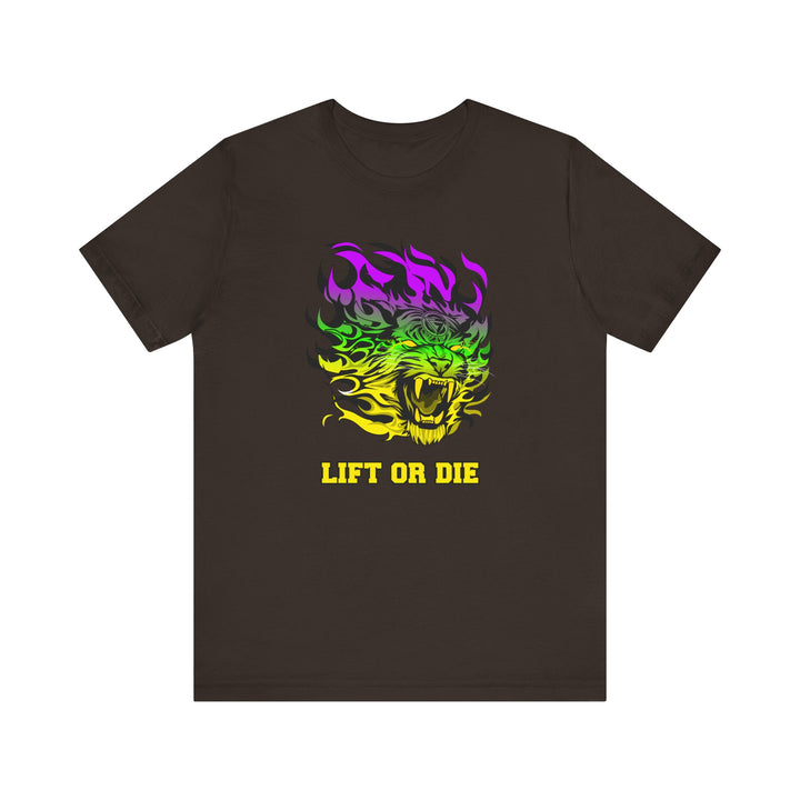 TIGER FLAME YELLOW GREEN PURPLE FADE/LIFT OR DIE