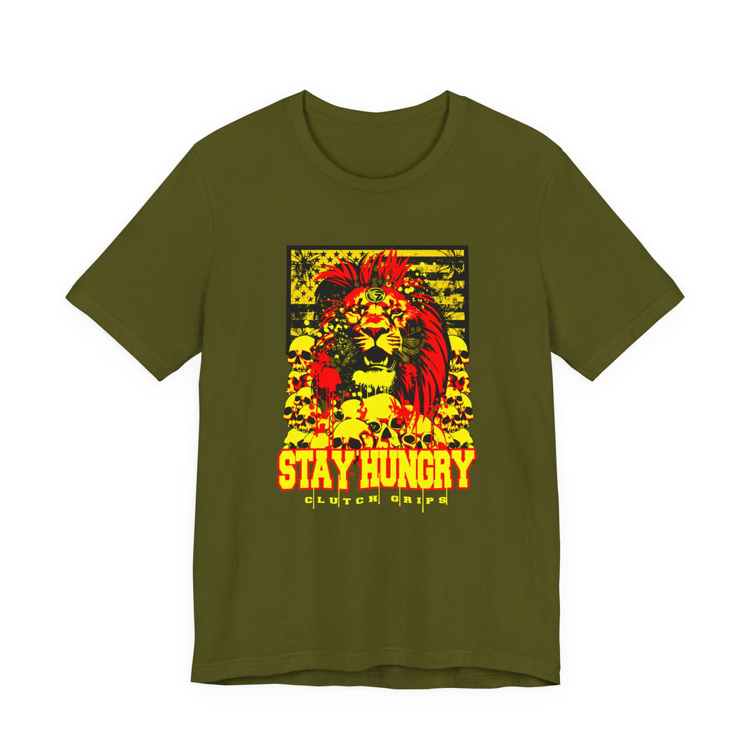 LION HEART YELLOW RED BLACK /STAY HUNGRY