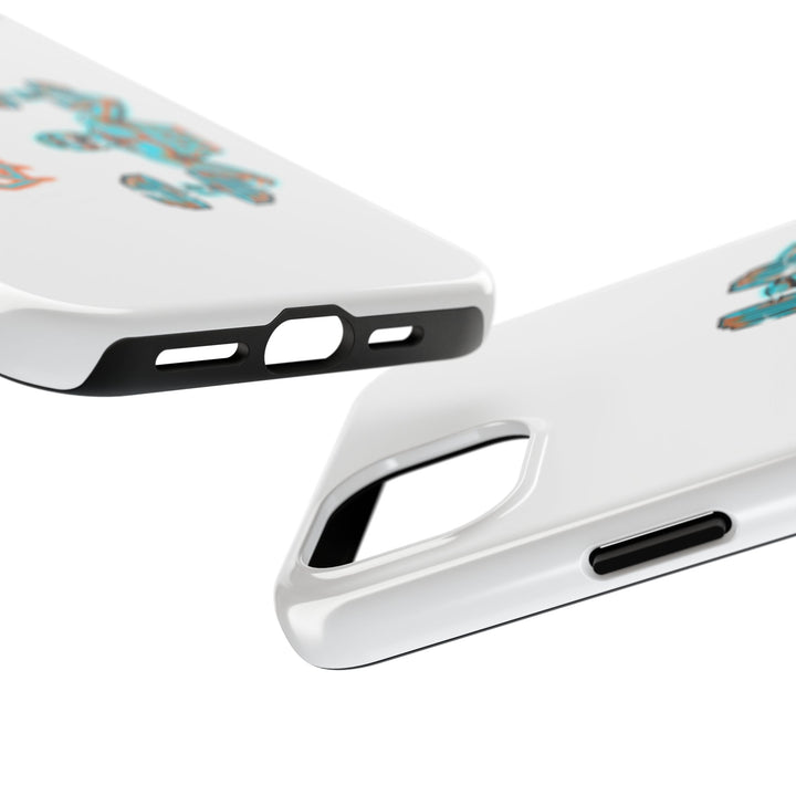 RIDE THE LIGHTNING MIAMI COLORS AQUA ORANGE PHONE CASE/CLUTCHGRIPS