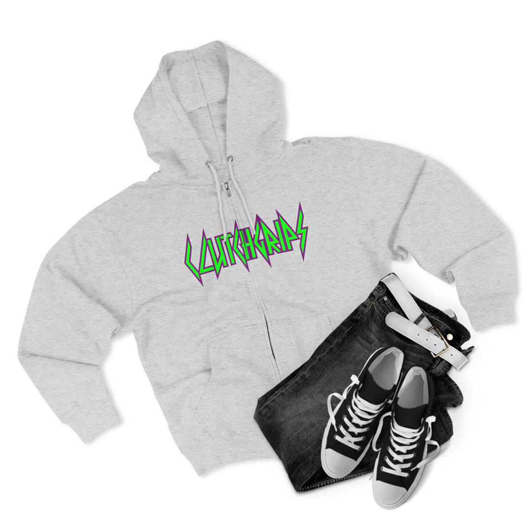 CG LIFT KICK PURPLE GREEN FADE/WELCOME TO THE JUNGLE ZIP UP