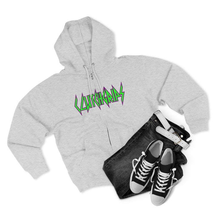 CG LIFT KICK PURPLE GREEN FADE/WELCOME TO THE JUNGLE ZIP UP