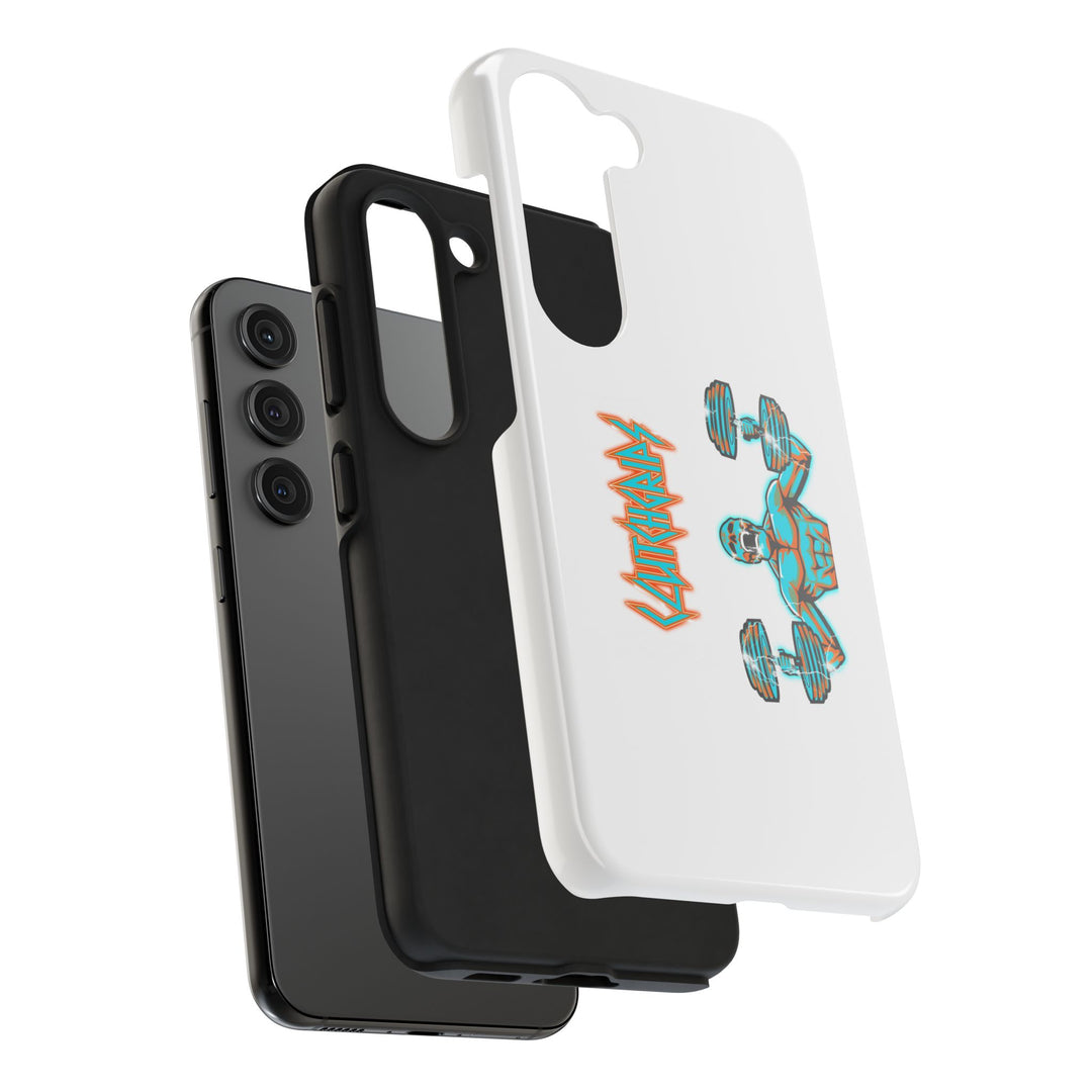 RIDE THE LIGHTNING MIAMI COLORS AQUA ORANGE PHONE CASE/CLUTCHGRIPS