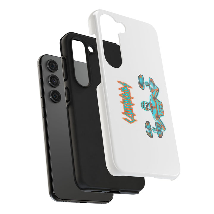 RIDE THE LIGHTNING MIAMI COLORS AQUA ORANGE PHONE CASE/CLUTCHGRIPS