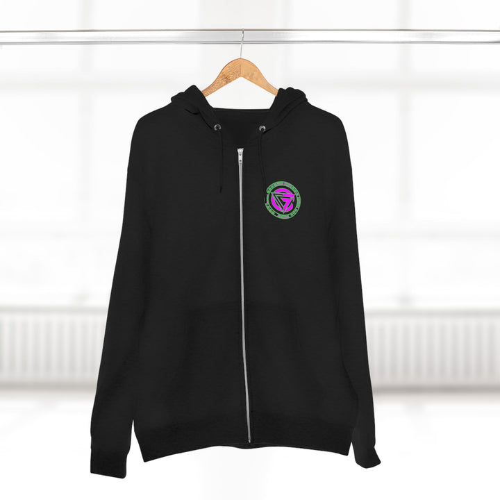 CG TIGER FLAME PURPLE GREEN /FIGHT FOR IT ZIP JACKET