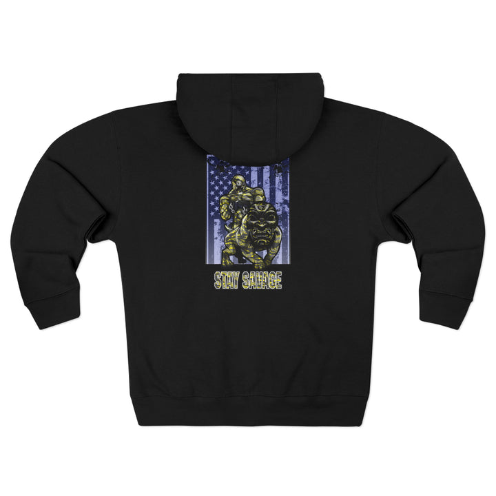 CG ANGRY DOG YELLOW CAMO /STAY SAVAGE ZIP UP