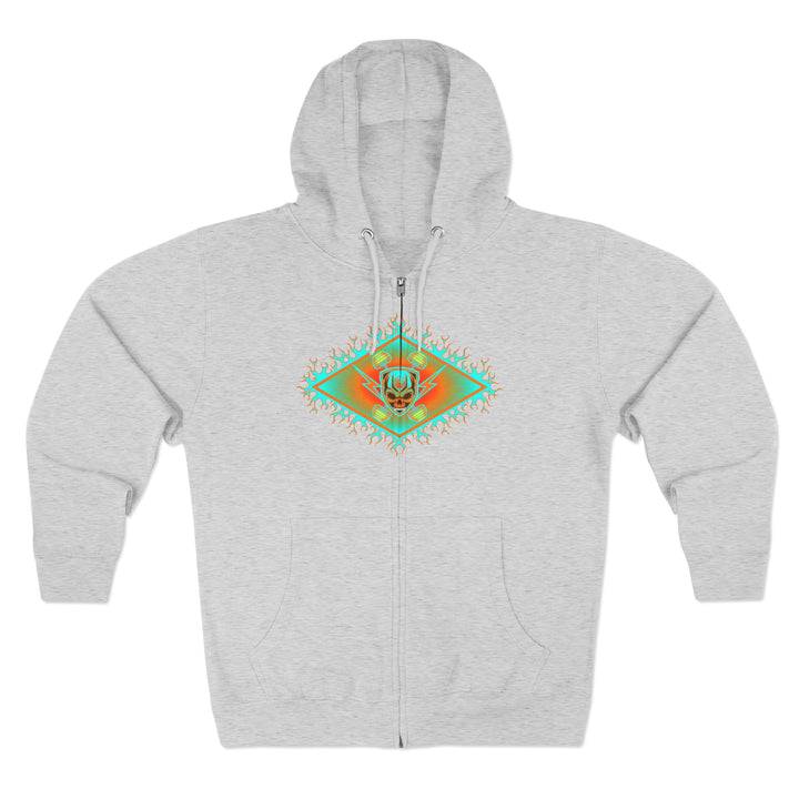 CG DIAMOND DBL BELL SKULL MIAMI COLORS /CLUTCHGRIPS ZIP UP