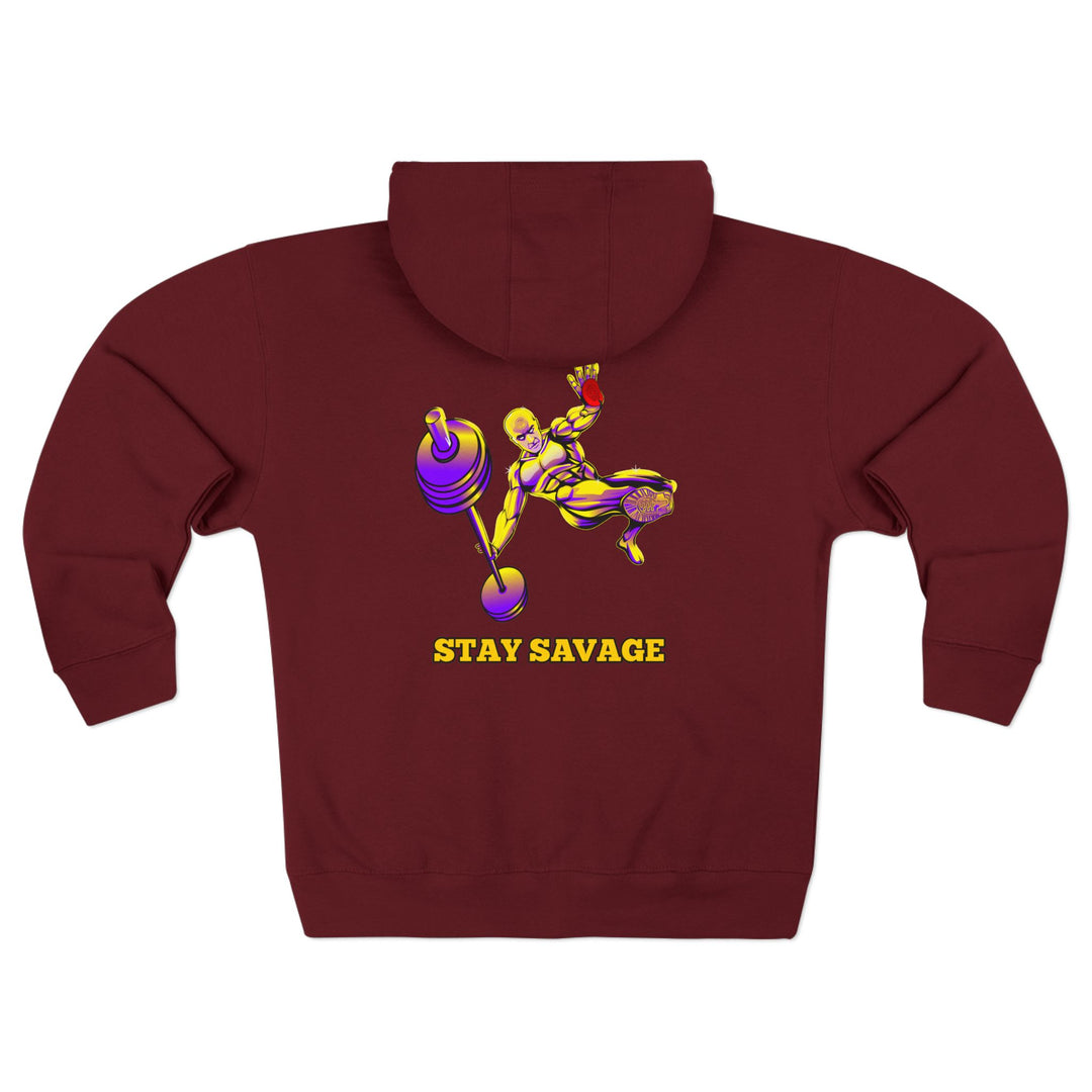CG MAC JUMP PURPLE GOLD /STAY SAVAGE ZIP UP