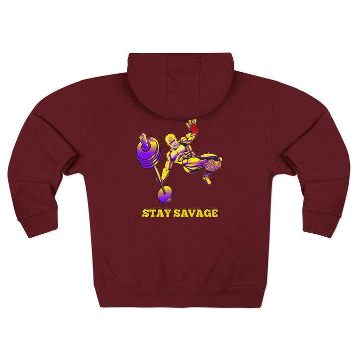CG MAC JUMP PURPLE GOLD /STAY SAVAGE ZIP UP