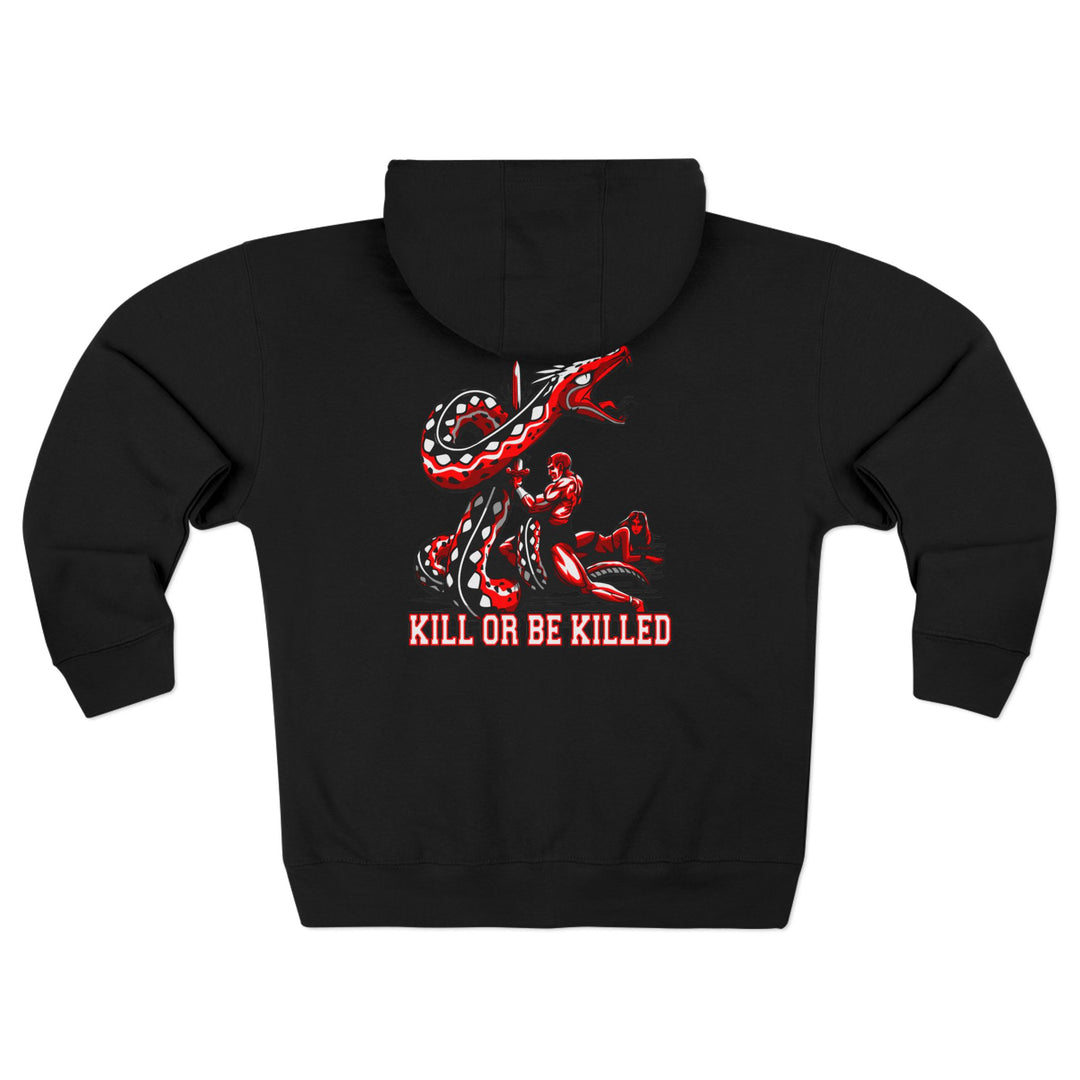 CG SERPENT SLAYER RED BLACK /KIL OR BE KILLED ZIP UP