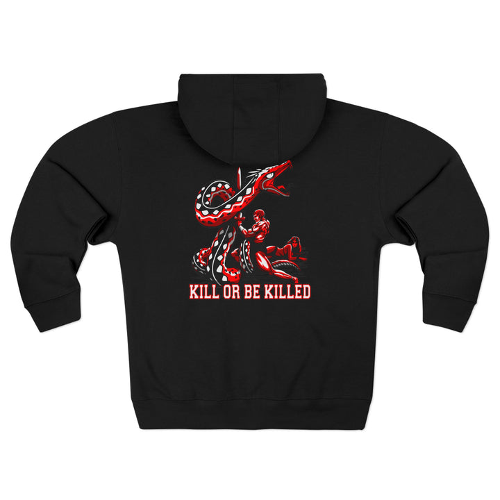 CG SERPENT SLAYER RED BLACK /KIL OR BE KILLED ZIP UP