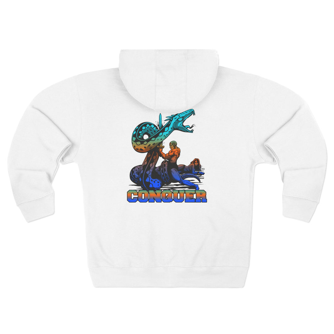 CG SERPENT SLAYER BLUE ORANGE AQUA  /CONQUER ZIP UP