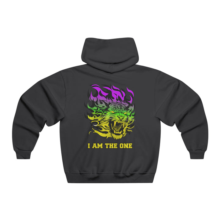 TIGER FLAME PURPLE GREEN YELLOW FADE /I AM THE ONE