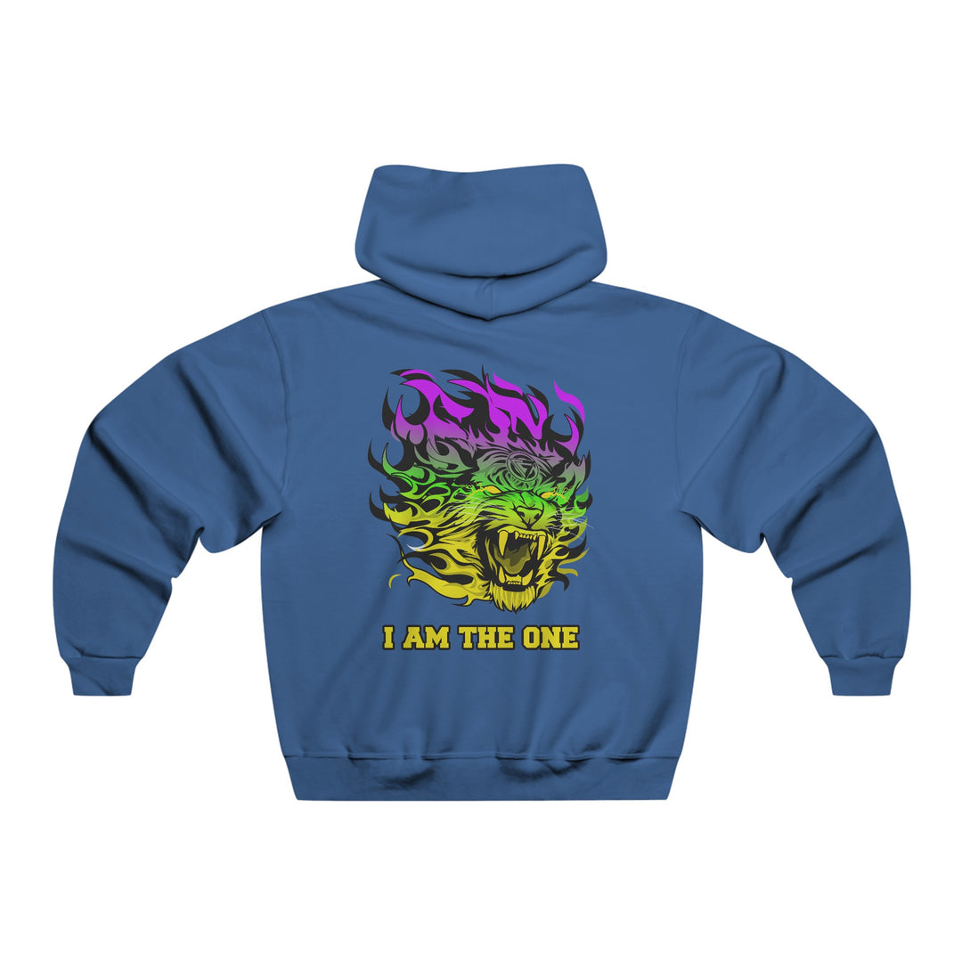 TIGER FLAME PURPLE GREEN YELLOW FADE /I AM THE ONE