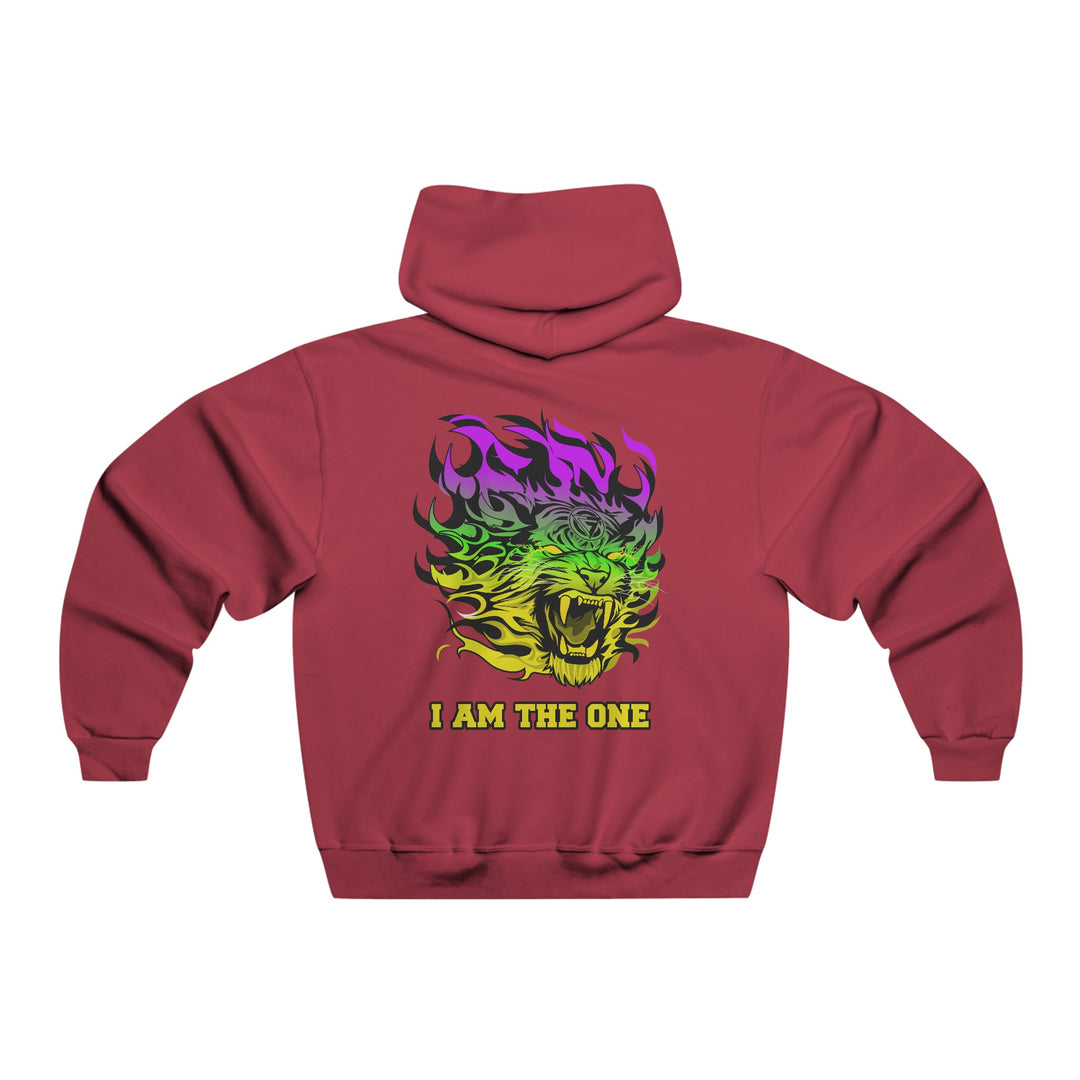 TIGER FLAME PURPLE GREEN YELLOW FADE /I AM THE ONE