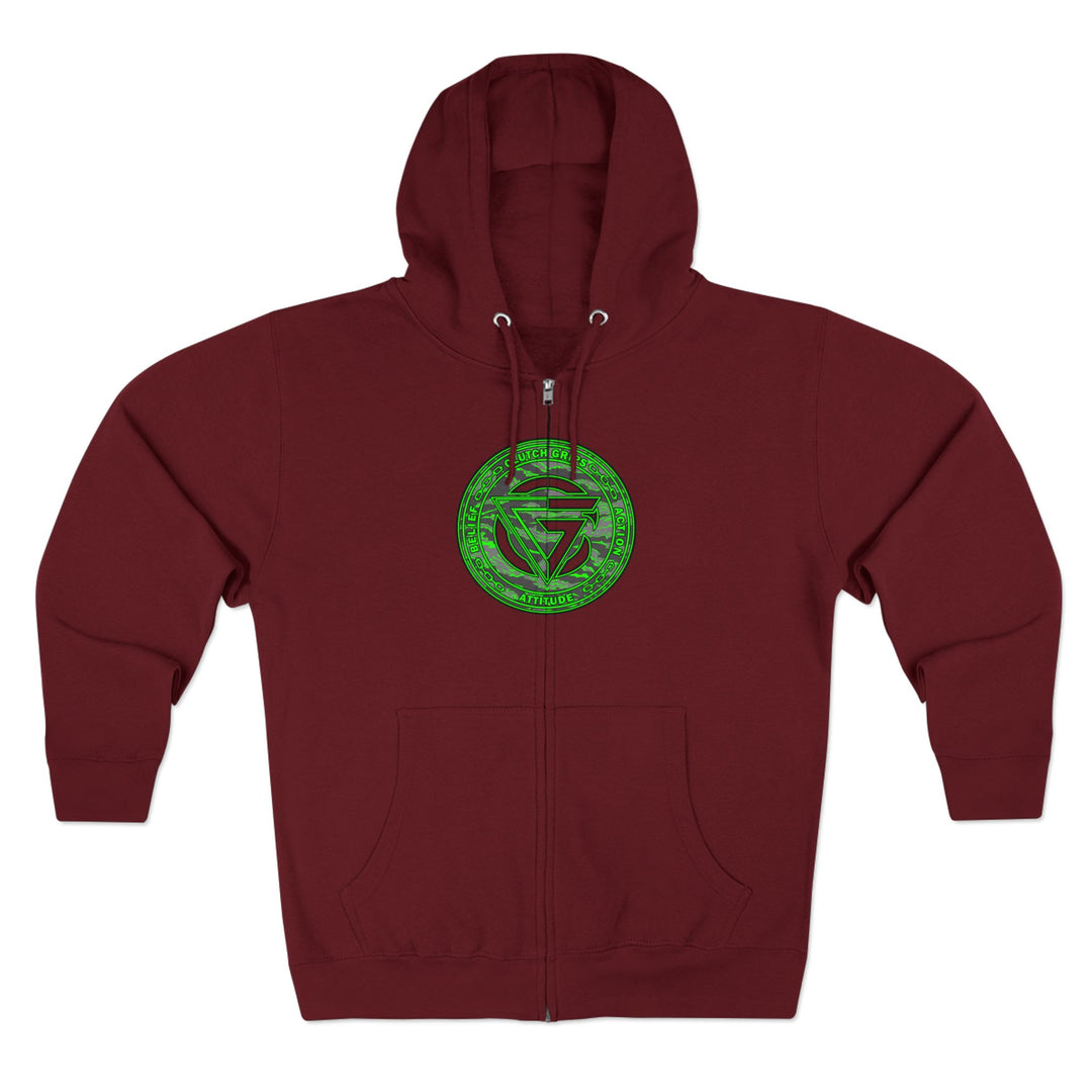 CG ANGRY DOG CAMO GREEN /STAY SAVAGE ZIP UP
