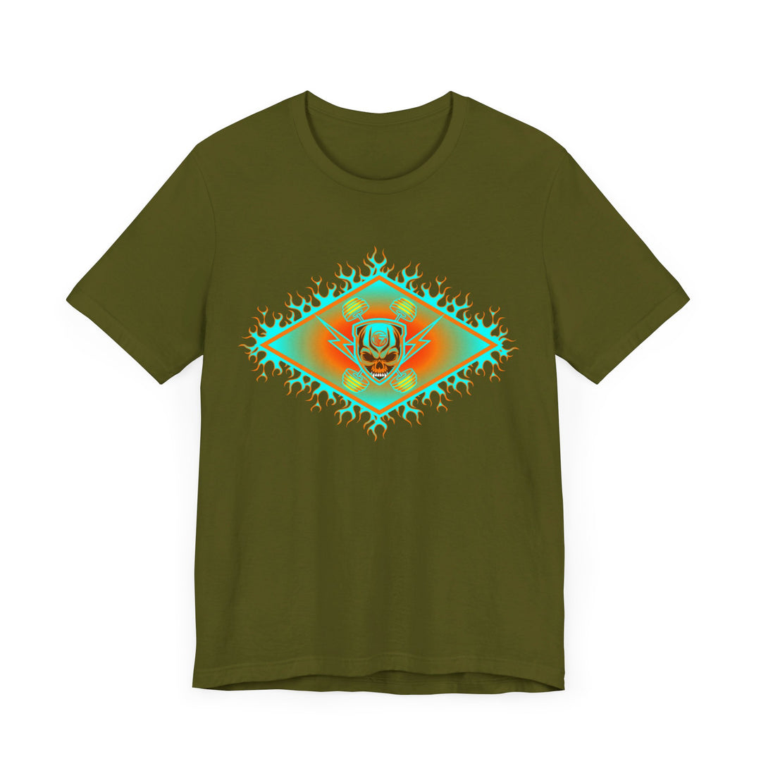 CG DIAMOND SKULLATOR MIAMI AQUA ORANGE DBL BELL