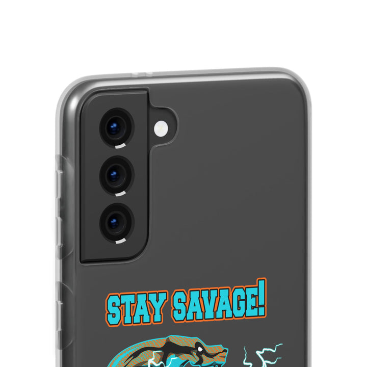 MAC VS SNAKE MIAMI COLORS AQUA ORANGE PHONE CASE /STAY SAVAGE
